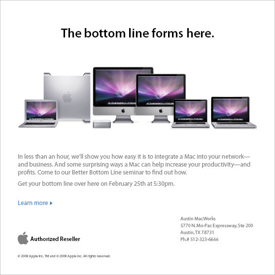 Your Business on a Mac: A Better Bottom Line