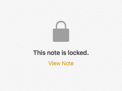 Password Protection in iOS 9.3 Notes