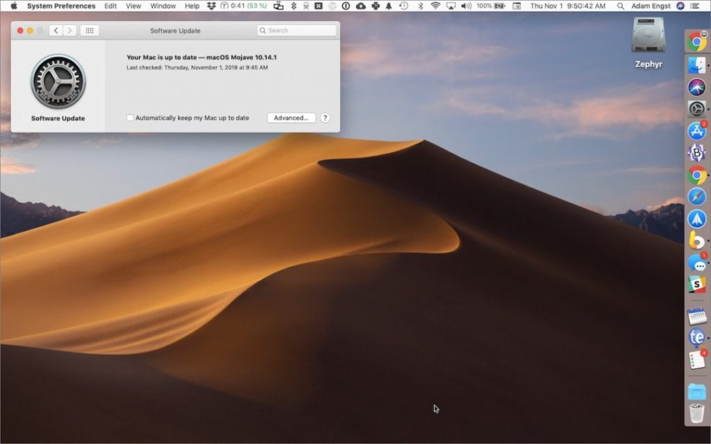 with macOS 10.14 Mojave, Apple moved operating system updates to the new Software Update preference pane | AustinMacWorks.com