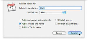 Share an iCal Schedule