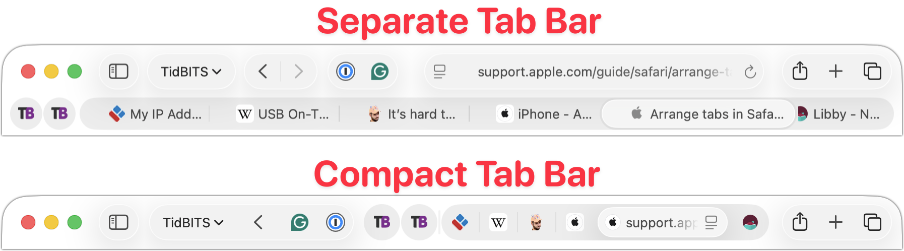 Safari’s Compact Tab Bar Returns in macOS 26.4 and iPadOS 26.4 | AustinMacWorks.com