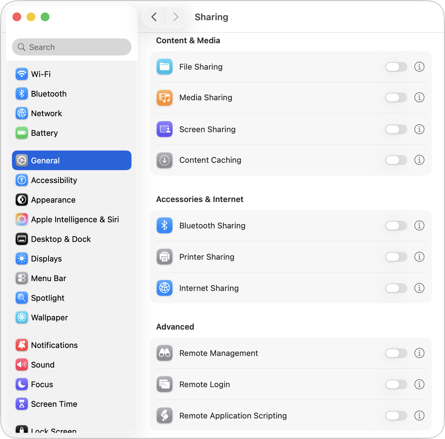 screen grab showing how to Turn Off Unused Sharing Services on Your Mac | AustinMacWorks.com